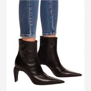 MISBHV Women’s Black leather Slicer 80mm boots Size 5 (36) New Made in Italy